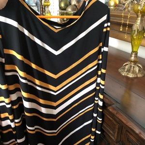 Black and yellow blouse